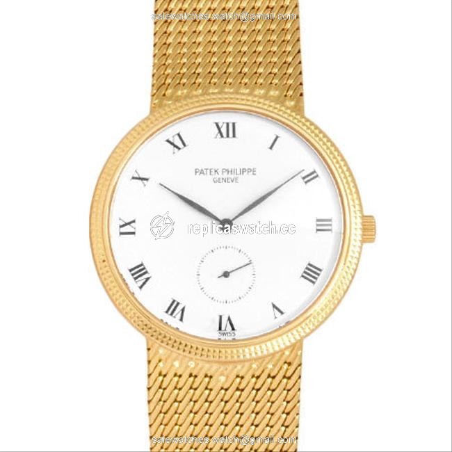 Patek Philippe Calatrava K18 Yellow Gold Mens Manual Winding White Dial 3919 5 Watch Patek Philippe Calatrava K18 Yellow Gold Mens Manual Winding White Dial 3919 5 Watch