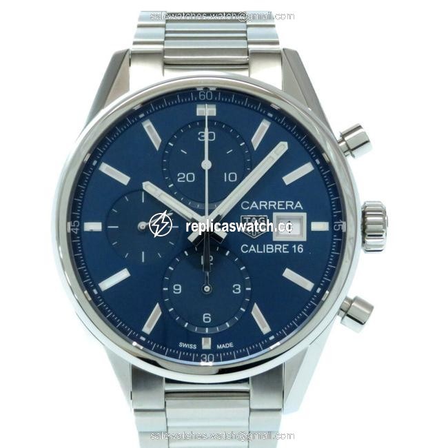 TAG Heuer Carrera Caliber 16 Chronograph Cbk2112 Self-winding Stainless Steel Blue Dial Mens Watch TAG Heuer Carrera Caliber 16 Chronograph Cbk2112 Self-winding Stainless Steel Blue Dial Mens Watch