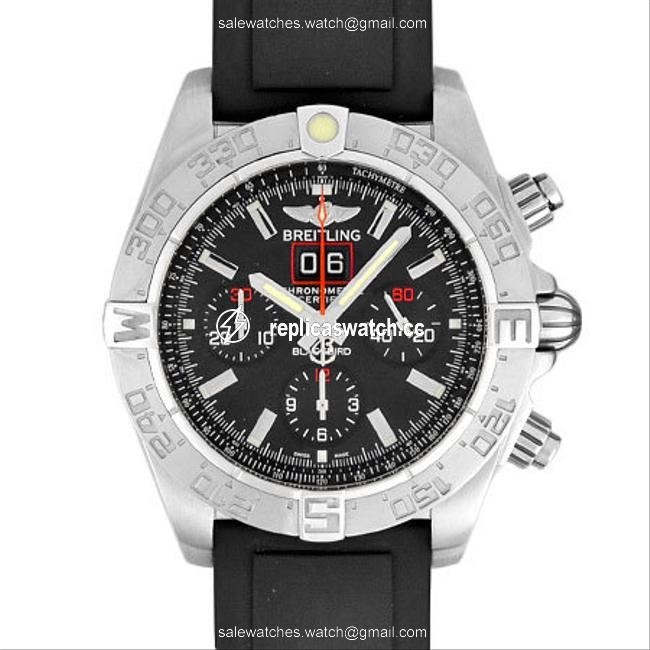Breitling Chronomat Blackbird Chronograph Stainless Steel Mens Black Dial A440b71rpr 2000 Limited Watch Breitling Chronomat Blackbird Chronograph Stainless Steel Mens Black Dial A440b71rpr 2000 Limited Watch