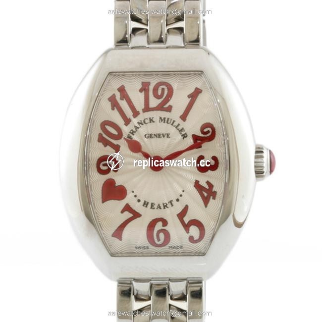 Franck Muller Heart To Trezo 5002 S Qz C8f J Red Ladies Stainless Steel Watch Franck Muller Heart To Trezo 5002 S Qz C8f J Red Ladies Stainless Steel Watch