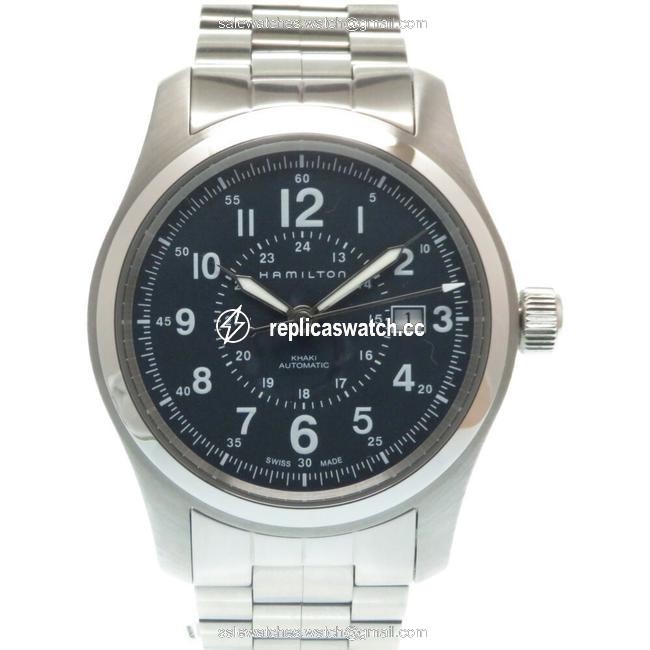 Hamilton Khaki Field H706050 Stainless Steel Navy Mens Watch Hamilton Khaki Field H706050 Stainless Steel Navy Mens Watch