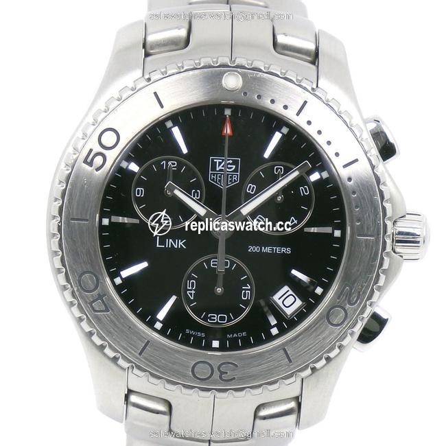 TAG Heuer Link Chronograph Cj1110.ba0576 Stainless Steel Self-winding Mens Black Dial Watch TAG Heuer Link Chronograph Cj1110.ba0576 Stainless Steel Self-winding Mens Black Dial Watch