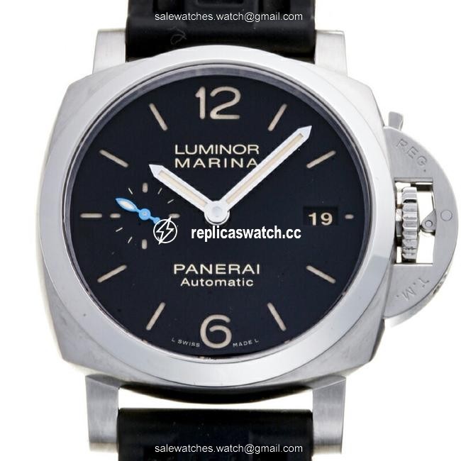 Panerai Officine Luminor Marina 1950 3 Days Achaio Mens Pam01392 Stainless Steel Black Arabian Dial Watch Panerai Officine Luminor Marina 1950 3 Days Achaio Mens Pam01392 Stainless Steel Black Arabian Dial Watch