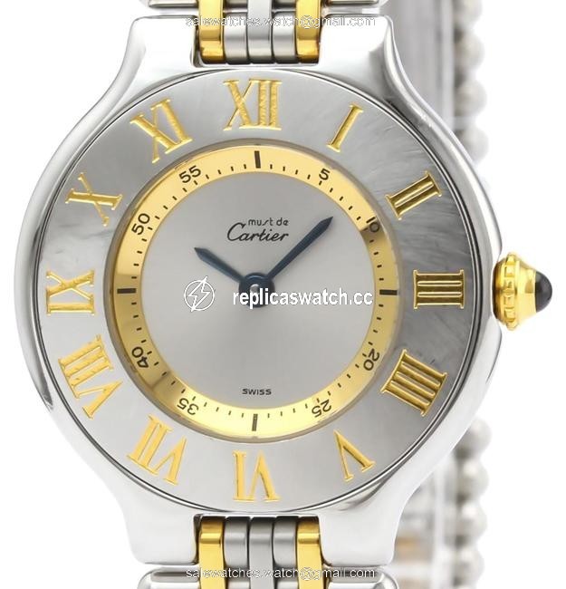 Cartier Must 21 Gold Plated Steel Quartz Ladies Watch Cartier Must 21 Gold Plated Steel Quartz Ladies Watch