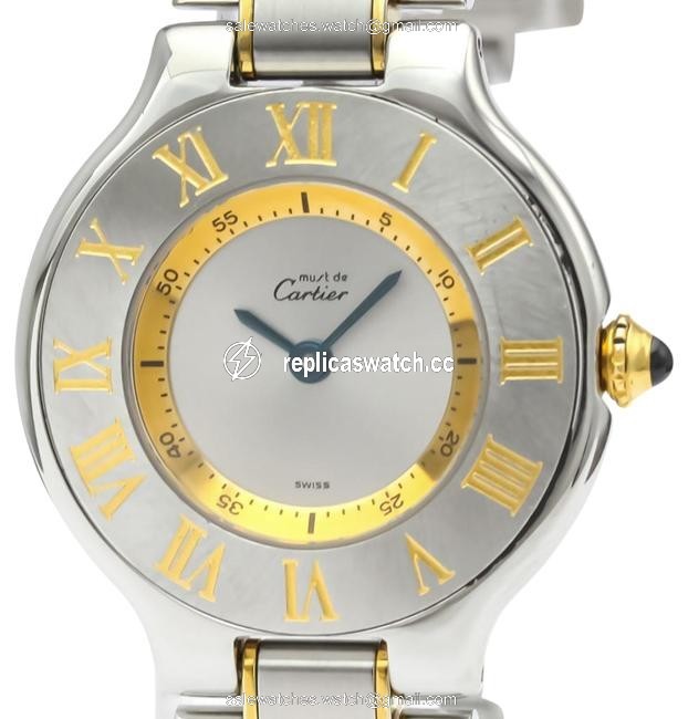 Cartier Must 21 Gold Plated Steel Quartz Ladies W10073r6 Watch Cartier Must 21 Gold Plated Steel Quartz Ladies W10073r6 Watch