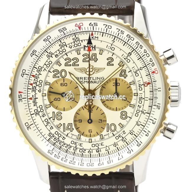 Breitling Navitimer Mechanical Stainless Steel Yellow Gold (18k) Mens Sports D12022 Watch Breitling Navitimer Mechanical Stainless Steel Yellow Gold (18k) Mens Sports D12022 Watch