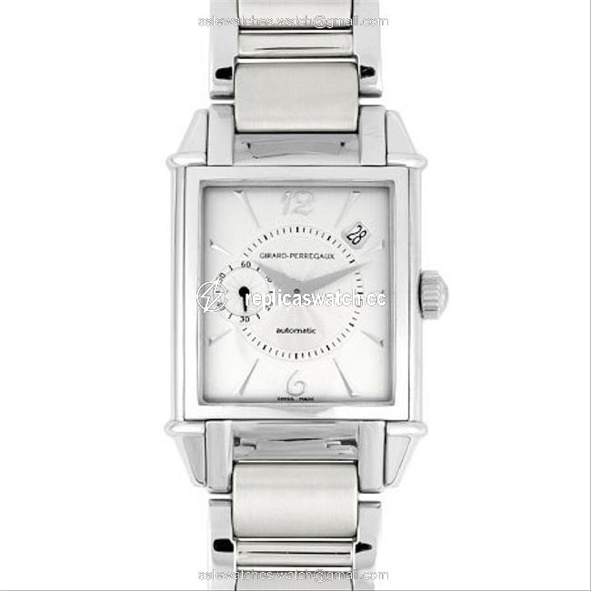 Girard-Perregaux Vintage 1945 Stainless Steel Mens Self-winding Silver Dial Back Scale 25932 Watch Girard-Perregaux Vintage 1945 Stainless Steel Mens Self-winding Silver Dial Back Scale 25932 Watch
