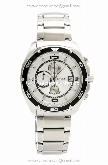 Citizen Chronograph Date Silver Dial Ss Mens 0510-s076111 An3440-53a Watch Citizen Chronograph Date Silver Dial Ss Mens 0510-s076111 An3440-53a Watch