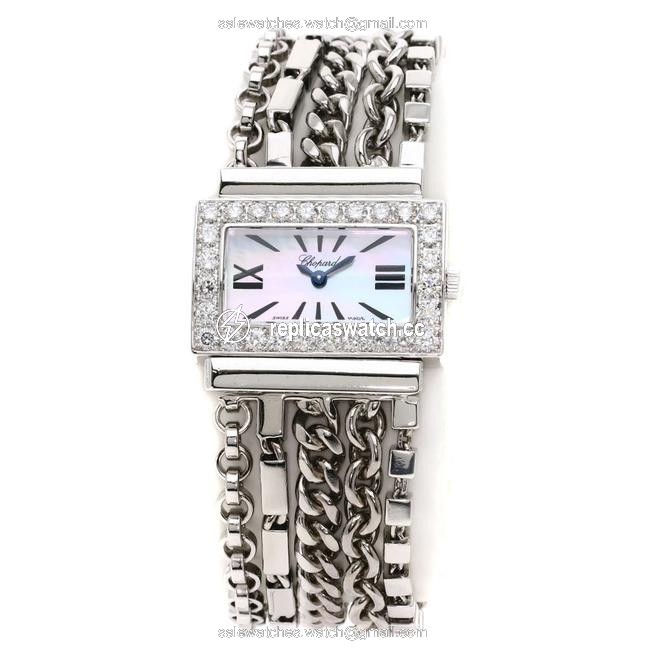 Chopard 10/9044 Classic Gold Pave Diamond K18 White Ladies Watch Chopard 10/9044 Classic Gold Pave Diamond K18 White Ladies Watch