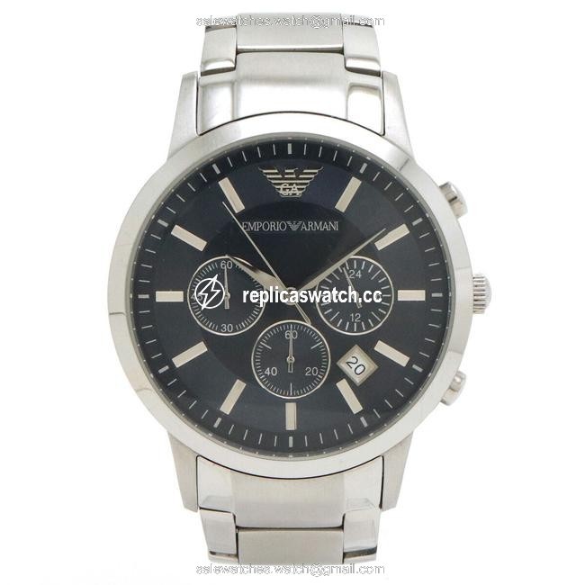 Emporio Armani Chronograph Blue Dial Mens Quartz Ar-2448 Watch Emporio Armani Chronograph Blue Dial Mens Quartz Ar-2448 Watch