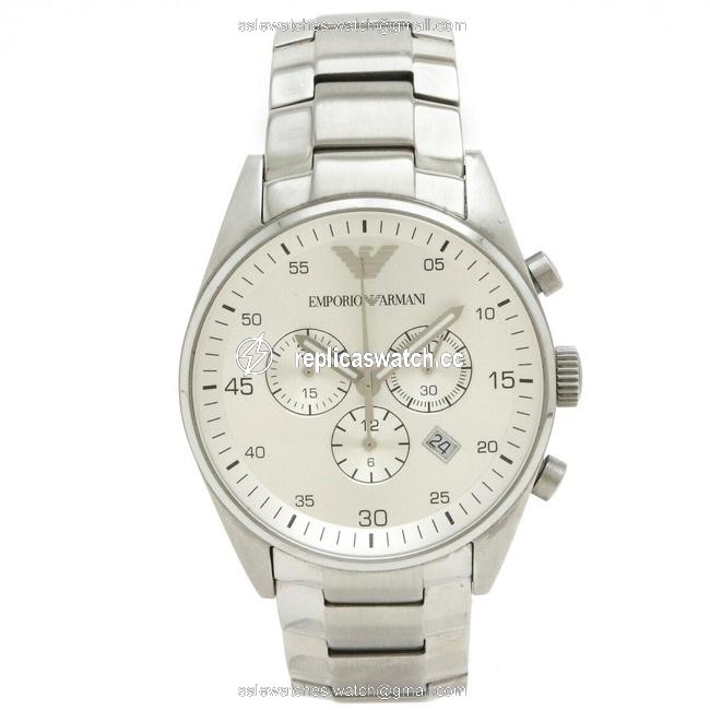 Emporio Armani Chronograph Silver Dial Mens Quartz Ar5963 Ar-5963 Watch Emporio Armani Chronograph Silver Dial Mens Quartz Ar5963 Ar-5963 Watch