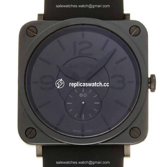 Bell & Ross Square Ladies Mens Brs-98-pbc Ceramic Black Dial Watch Bell & Ross Square Ladies Mens Brs-98-pbc Ceramic Black Dial Watch