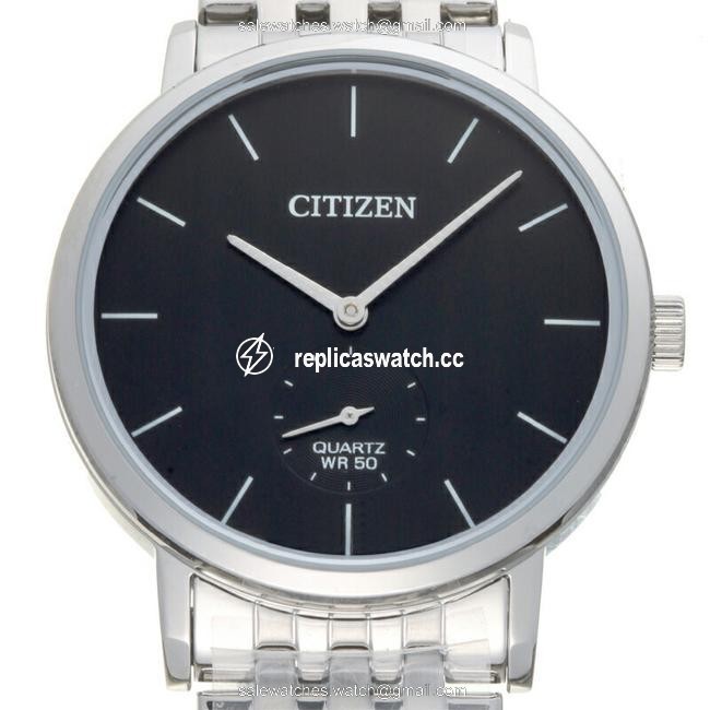 Citizen Quartz Mens Be9170-56e Stainless Steel Black Dial Watch Citizen Quartz Mens Be9170-56e Stainless Steel Black Dial Watch