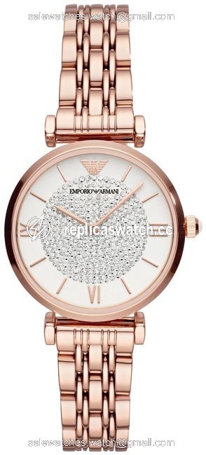 Emporio Armani Rose Gold Stainless Steel Womens Ar11244 Watch Emporio Armani Rose Gold Stainless Steel Womens Ar11244 Watch