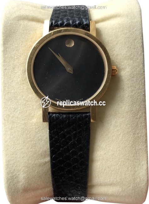 Movado Black Gold Museum Ladies Watch Movado Black Gold Museum Ladies Watch