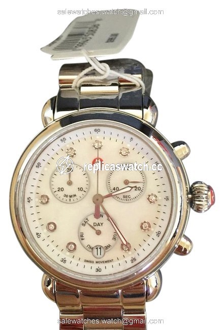 Michele Silver csx-36 Diamond Dial Mw03m00a0046 Watch Michele Silver csx-36 Diamond Dial Mw03m00a0046 Watch