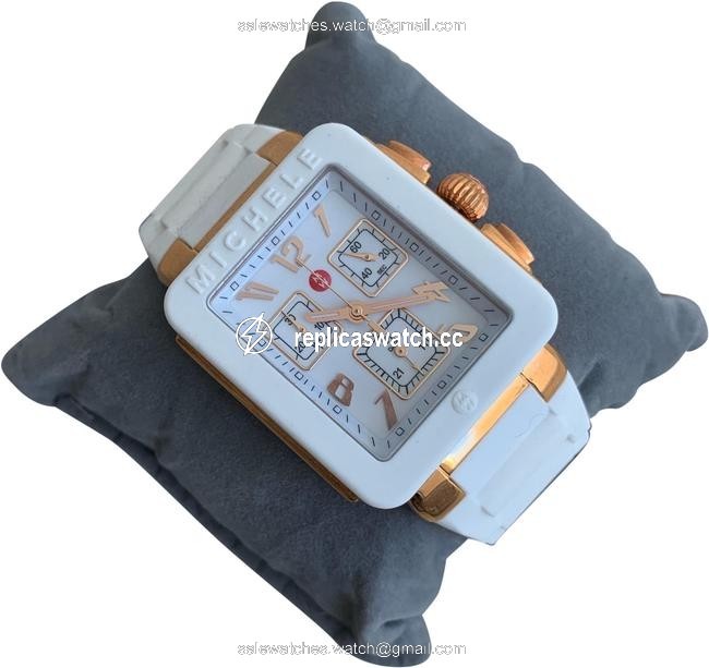 Michele White / Rose- Gold Jelly Park Bean Mww06l000014 Watch Michele White / Rose- Gold Jelly Park Bean Mww06l000014 Watch