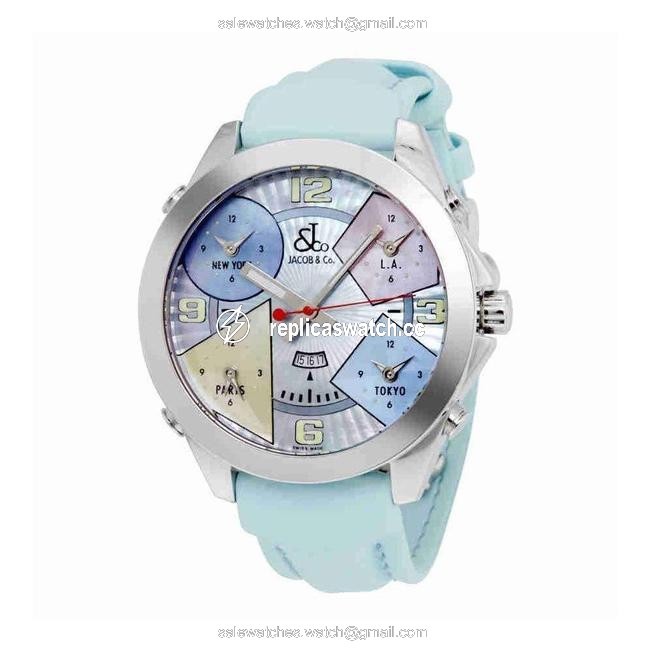 Jacob & Co. Blue J&co. Five Time Zone Jc-23 Watch Jacob & Co. Blue J&co. Five Time Zone Jc-23 Watch