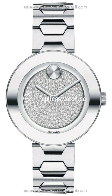 Movado Silver Bold Stainless Steel Bracelet Crystal Dial Womens 3600567 Watch Movado Silver Bold Stainless Steel Bracelet Crystal Dial Womens 3600567 Watch