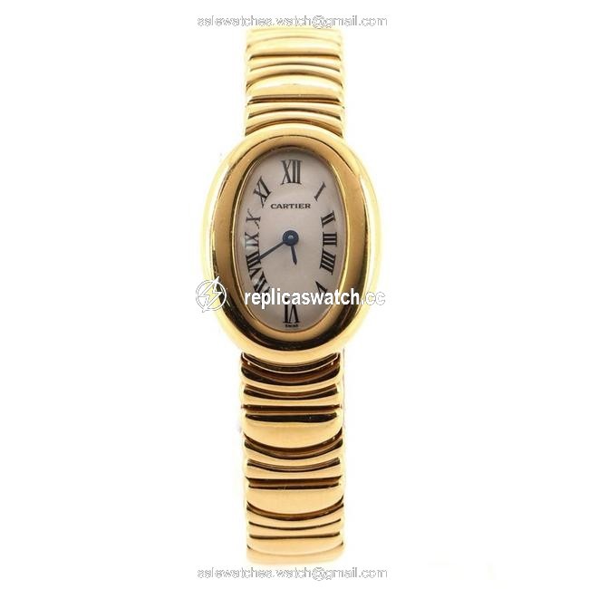 Cartier Silver Baignoire Quartz Yellow Gold 18 Watch Cartier Silver Baignoire Quartz Yellow Gold 18 Watch