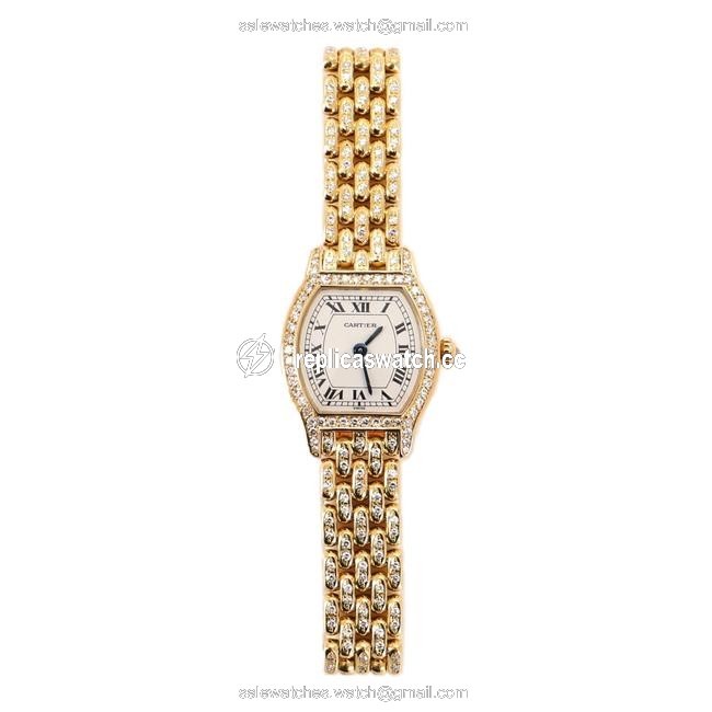 Cartier Tortue Quartz Yellow Gold and Diamonds 20 Watch Cartier Tortue Quartz Yellow Gold and Diamonds 20 Watch
