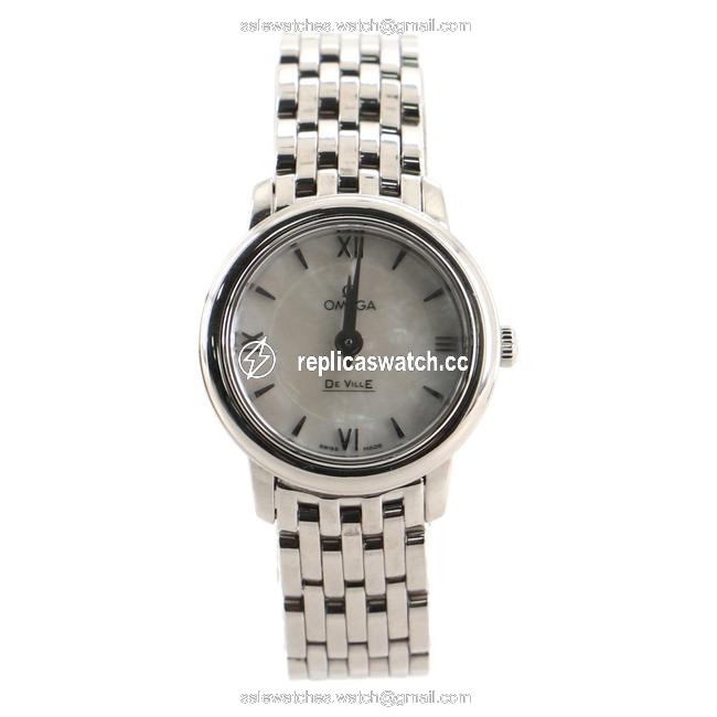 Omega De Ville Prestige Quartz Stainless Steel with Mother Of Pe Watch Omega De Ville Prestige Quartz Stainless Steel with Mother Of Pe Watch