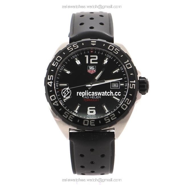 TAG Heuer Black Formula 1 Quartz Pvd and Stainless Steel 41 Watch TAG Heuer Black Formula 1 Quartz Pvd and Stainless Steel 41 Watch
