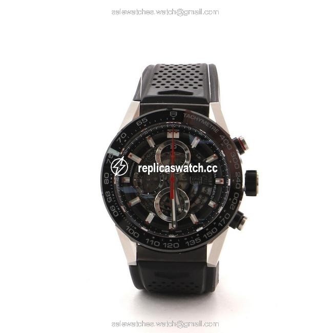 TAG Heuer Clear Carrera Calibre 01 Skeleton Chronograph Pv Watch TAG Heuer Clear Carrera Calibre 01 Skeleton Chronograph Pv Watch