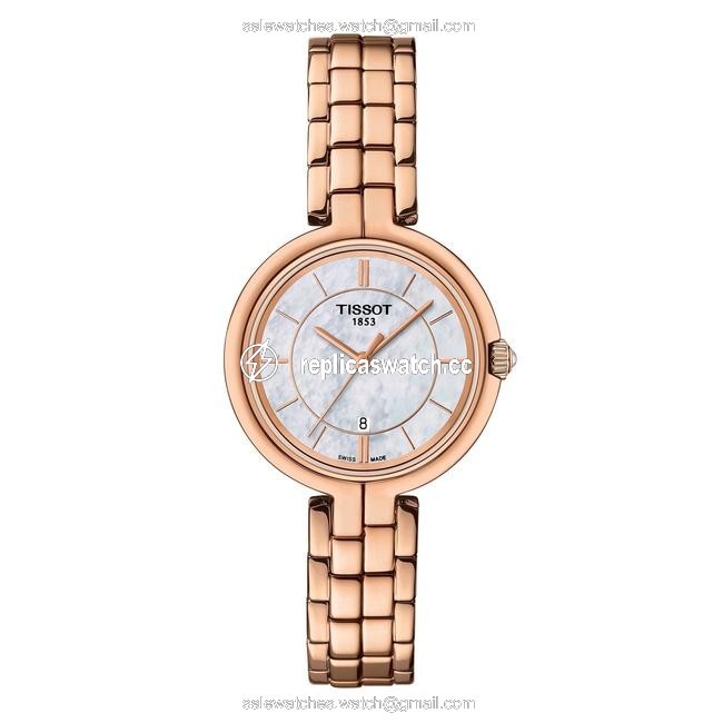 Tissot Rose Gold Flamingo White Mother-of-pearl Ladies Watch Tissot Rose Gold Flamingo White Mother-of-pearl Ladies Watch