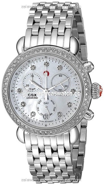 Michele Silver Csx Stainless Mother Of Pearl Diamond Mww03m000114 Watch Michele Silver Csx Stainless Mother Of Pearl Diamond Mww03m000114 Watch