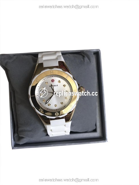 Michele White/ Gold Jelly Bean Petite Dials Mww12p000013 Watch Michele White/ Gold Jelly Bean Petite Dials Mww12p000013 Watch