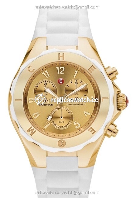 Michele Gold/ White Jelly Bean White/ Mww12f000031 Watch Michele Gold/ White Jelly Bean White/ Mww12f000031 Watch