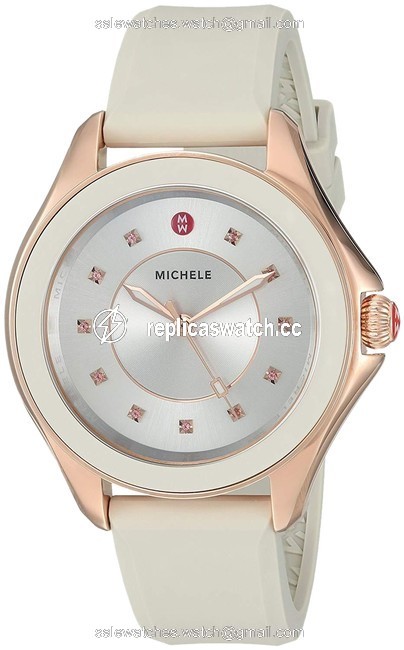 Michele Taupe / Rose-gold Cape Topaz Mww27a000023 Watch Michele Taupe / Rose-gold Cape Topaz Mww27a000023 Watch