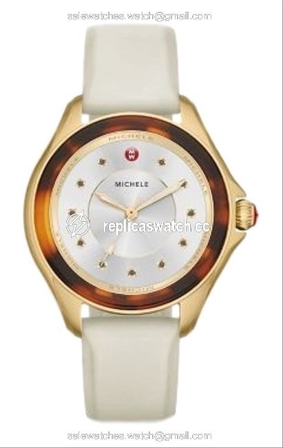 Michele Multicolor Cape Ivory Gold Tort Topaz Dial Mww27a000030 Watch Michele Multicolor Cape Ivory Gold Tort Topaz Dial Mww27a000030 Watch