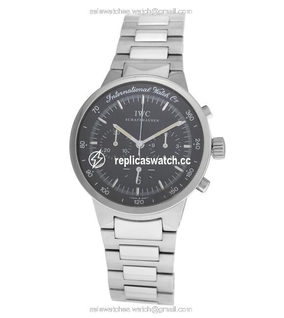 IWC SCHAFFHAUSEN Silver Gst Iw372702 Chronograph Date Stainless Steel 36mm Watch IWC SCHAFFHAUSEN Silver Gst Iw372702 Chronograph Date Stainless Steel 36mm Watch