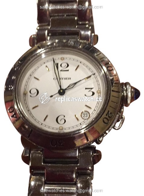 Cartier Silver Pascha Ladies Watch Cartier Silver Pascha Ladies Watch