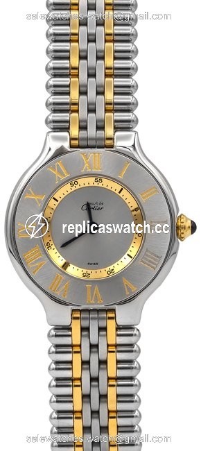 Cartier Must De 21 In Stainless Steel Watch Cartier Must De 21 In Stainless Steel Watch