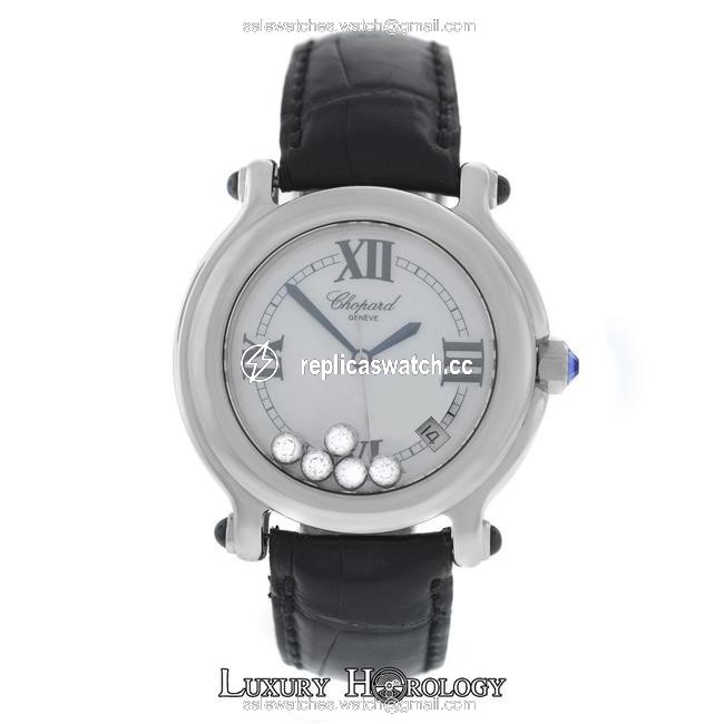 Chopard Stainless Steel Ladies Happy Sport 28/8964-23 Floating Diamonds Quartz Watch Chopard Stainless Steel Ladies Happy Sport 28/8964-23 Floating Diamonds Quartz Watch