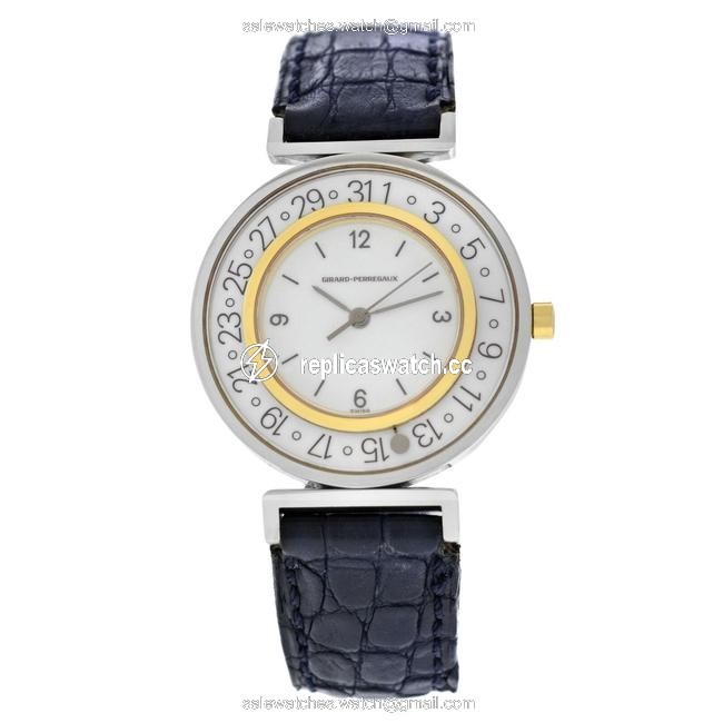 Girard-Perregaux Stainless Steel Gold Unisex Integrale Date 32mm Quartz Watch Girard-Perregaux Stainless Steel Gold Unisex Integrale Date 32mm Quartz Watch
