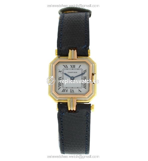 Cartier Tri-color Ladies Centure Paris Trinity 18k Yellow Rose White Watch Cartier Tri-color Ladies Centure Paris Trinity 18k Yellow Rose White Watch