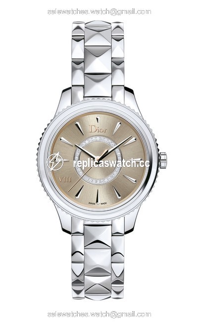 Dior Silver Montaigne Ladies Christian Viii Cd152110m008 Diamond Mop 33mm Watch Dior Silver Montaigne Ladies Christian Viii Cd152110m008 Diamond Mop 33mm Watch
