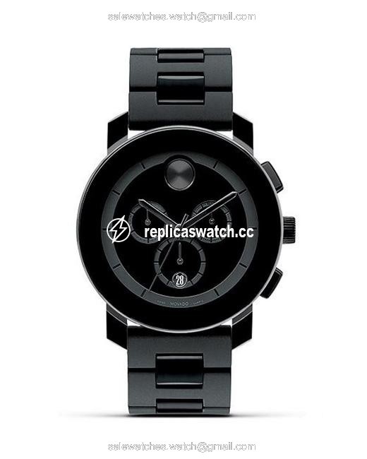 Movado Black Bold Stainless Steel 44mm 360014 Watch Movado Black Bold Stainless Steel 44mm 360014 Watch