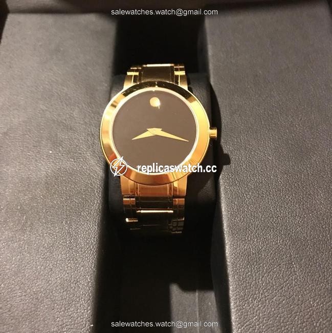 Movado Gold and Black Stiri Womens 0606196 Watch Movado Gold and Black Stiri Womens 0606196 Watch