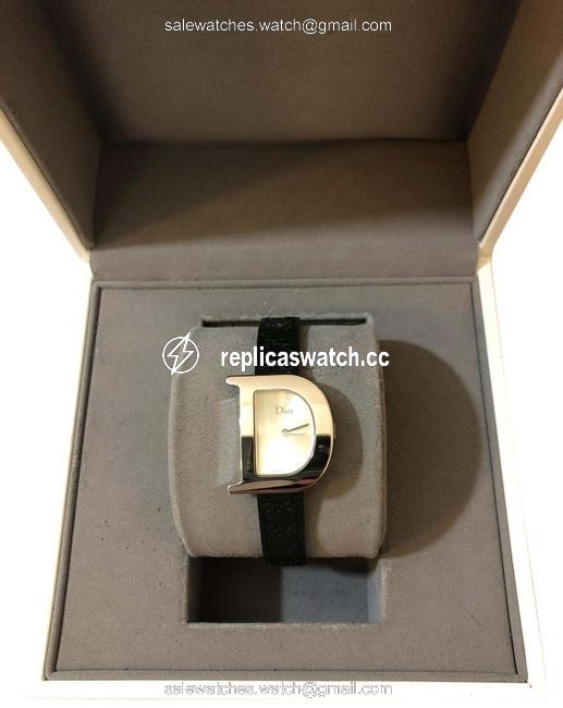 Dior Black/Leather D Watch Dior Black/Leather D Watch