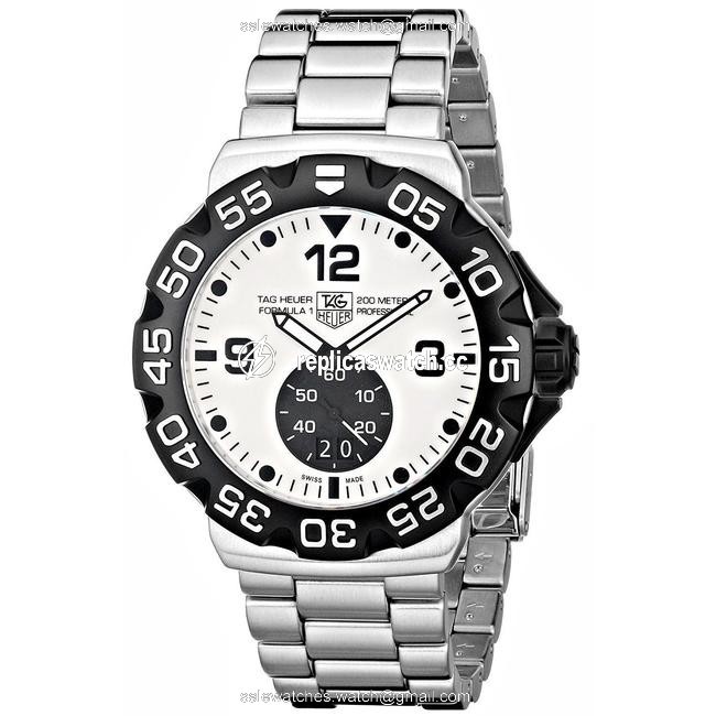 TAG Heuer Stainless Steel Formula One Wah1011 White Face Dial Quartz Mens Watch TAG Heuer Stainless Steel Formula One Wah1011 White Face Dial Quartz Mens Watch