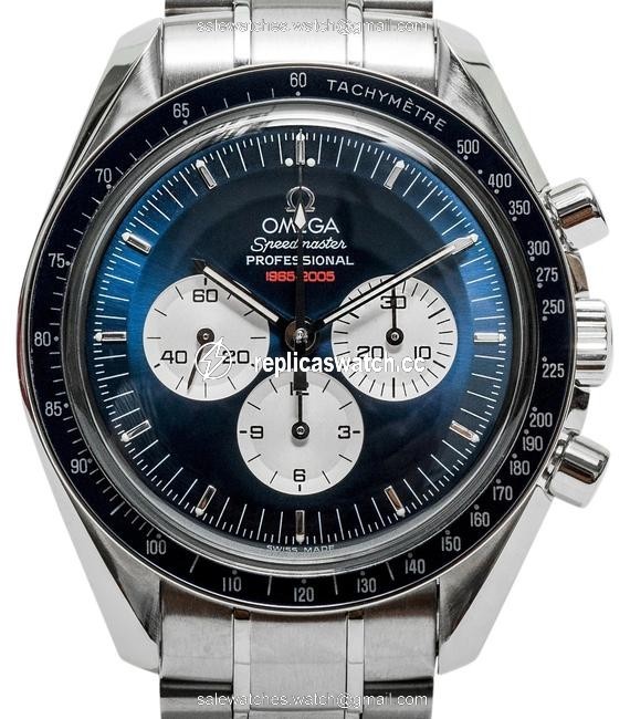 Omega Stainless Steel Speedmaster Gemini Iv 4 Chronograph 35658000 Blue Limited Pre Owned Watch Omega Stainless Steel Speedmaster Gemini Iv 4 Chronograph 35658000 Blue Limited Pre Owned Watch