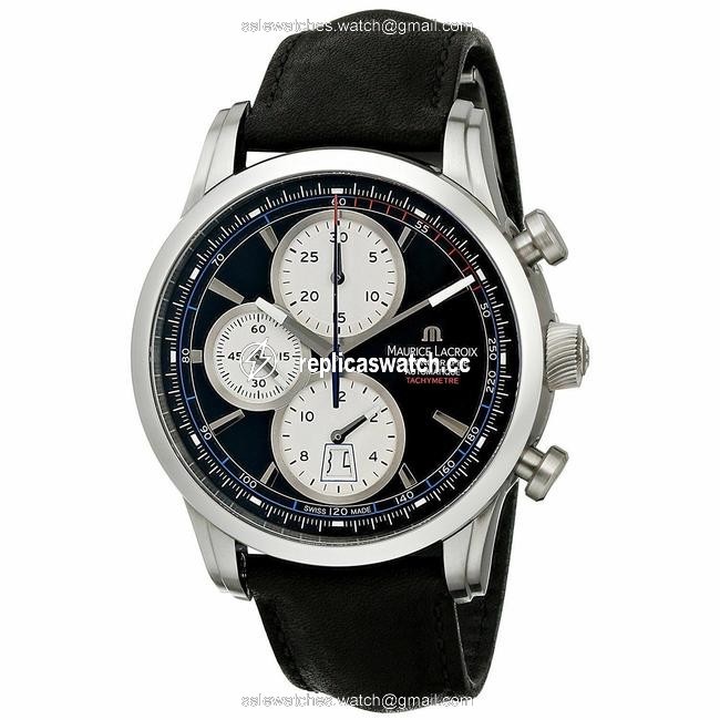 Maurice Lacroix Black/Silver Pt6288ss0013302 Mens Pontos Watch Maurice Lacroix Black/Silver Pt6288ss0013302 Mens Pontos Watch