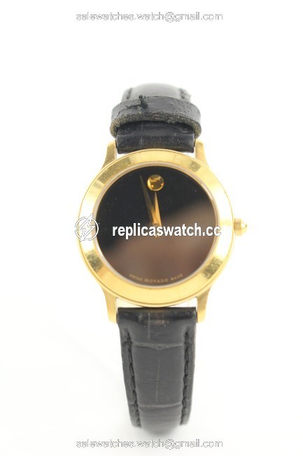 Movado Black X Gold 87 E4 0814 Limited 26mm Museum 97mov127 Watch Movado Black X Gold 87 E4 0814 Limited 26mm Museum 97mov127 Watch