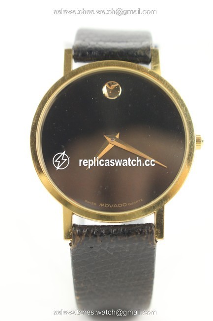 Movado Gold X Black 87-45-882 Museum 30mm 99mov127 Watch Movado Gold X Black 87-45-882 Museum 30mm 99mov127 Watch