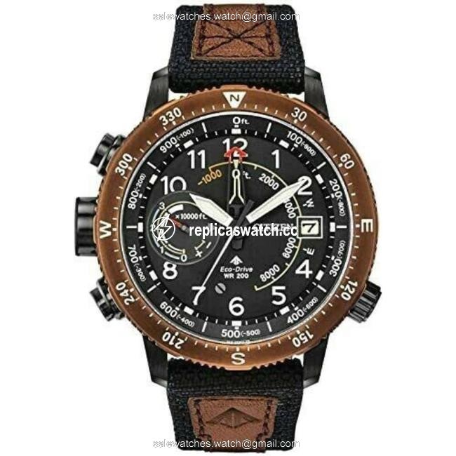 Citizen Brown Black Stainless Steel Promaster Altichron Mens (Bn5055-05e) Watch Citizen Brown Black Stainless Steel Promaster Altichron Mens (Bn5055-05e) Watch
